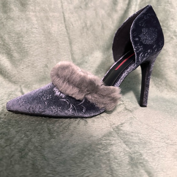 C Label Ariza Floral Suede Heels - Picture 3 of 8
